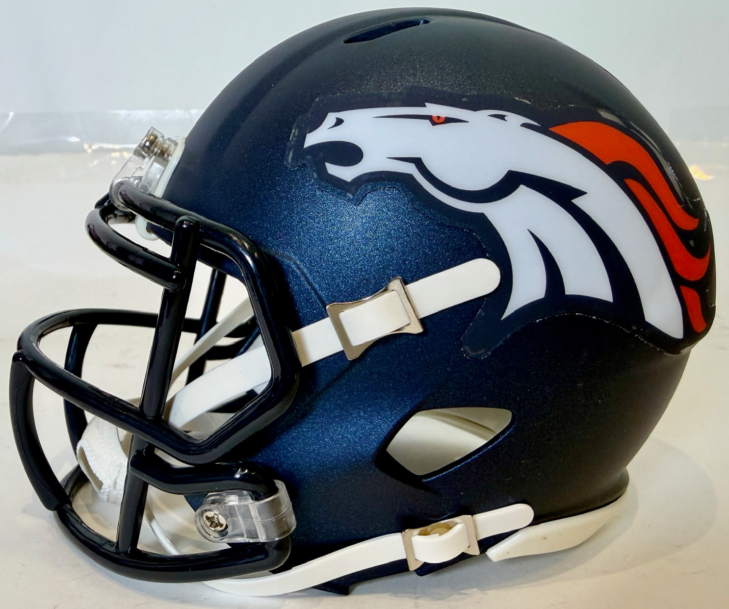 Nik Bonitto Autographed Denver Broncos Navy Mini Helmet Beckett COA