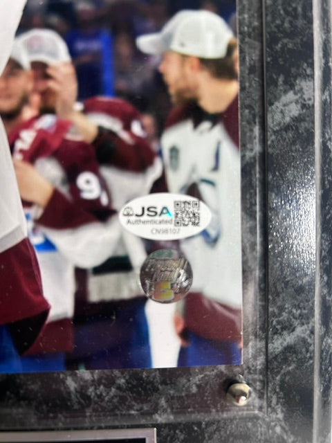 Nazem Kadri Autographed 8x10 Photo with Plaque — Colorado Avalanche | JSA COA