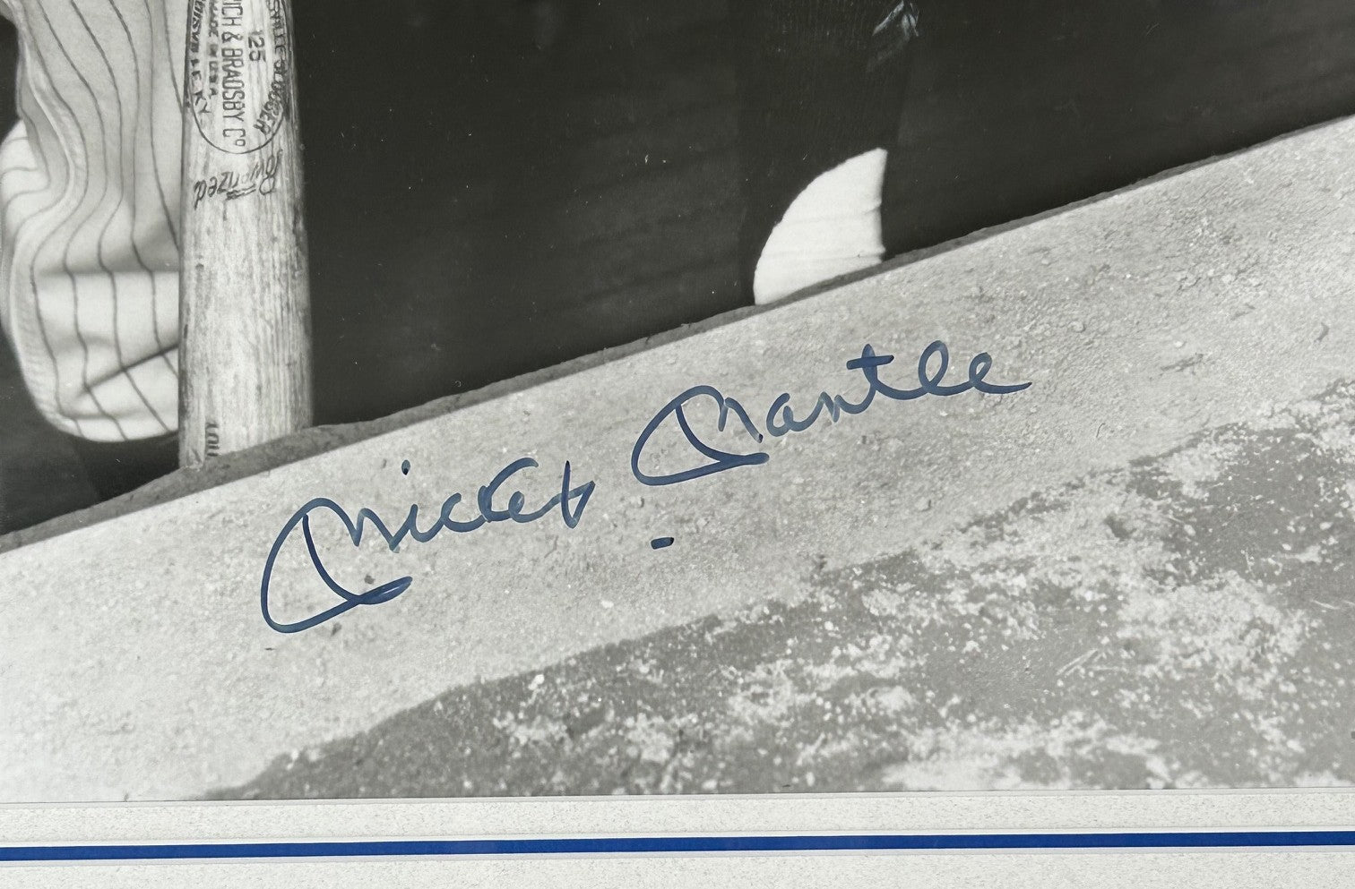 Mickey Mantle Autographed 16x20 Photo Framed JSA LOA