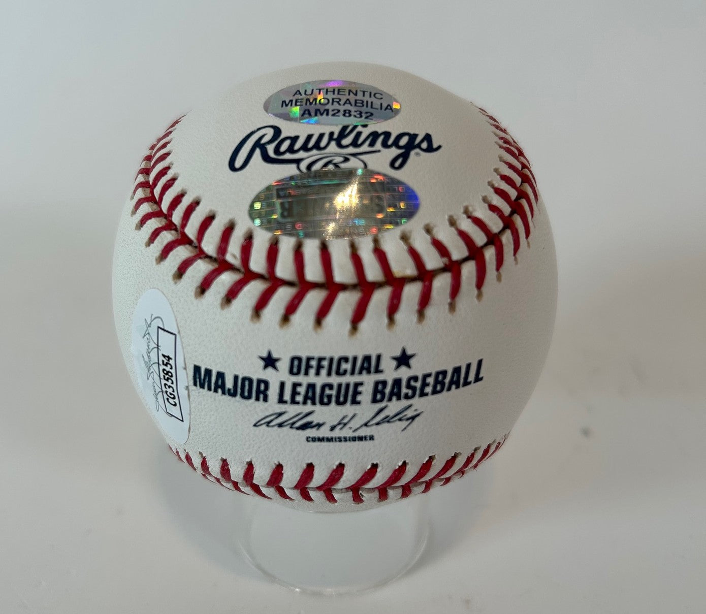 Bob Feller & Ralph Kiner Dual Autographed/Inscribed Official MLB Baseball with JSA COA