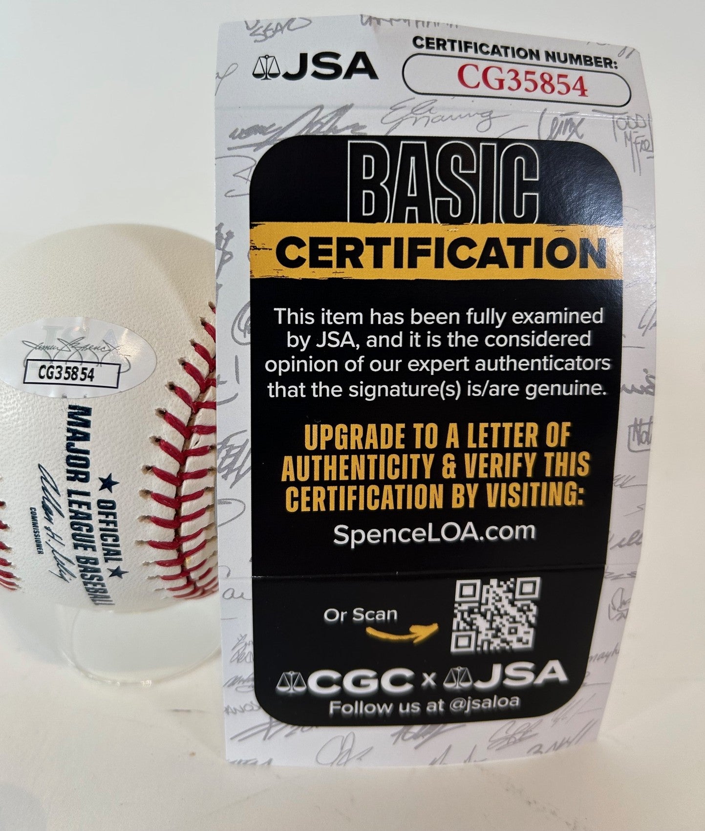 Bob Feller & Ralph Kiner Dual Autographed/Inscribed Official MLB Baseball with JSA COA