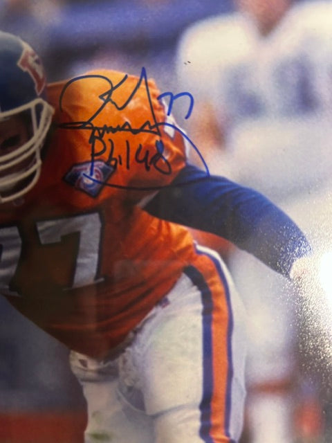 Karl Mecklenburg Autographed Denver Broncos 8x10 Plaque – BSA Certified