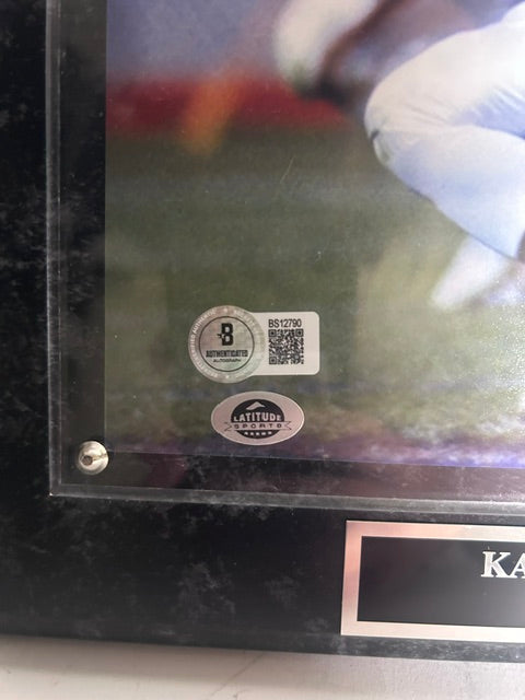 Karl Mecklenburg Autographed Denver Broncos 8x10 Plaque – BSA Certified