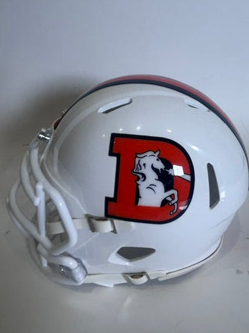 JK Dobbins Autographed Denver Broncos Snowcapped Mini Helmet – JSA Certified