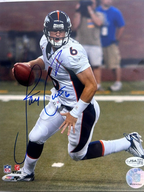 Jay Cutler Autographed Denver Broncos 8x10 Photo – JSA Certified