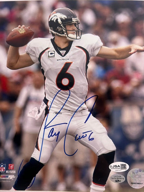 Jay Cutler Autographed Denver Broncos 8x10 Photo – JSA Certified