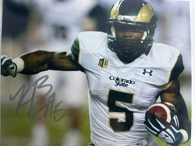Kapri Bibbs Autographed Colorado State Rams 8x10 Photo