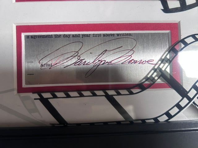 Marilyn Monroe Laser Autographed Collage 14x18