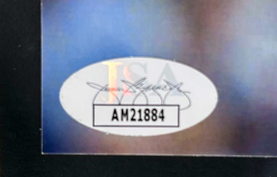 Carlos Alcaraz Autographed Wimbledon 8x10 Photo in 25.5"x25.5" Lighted Shadowbox JSA COA