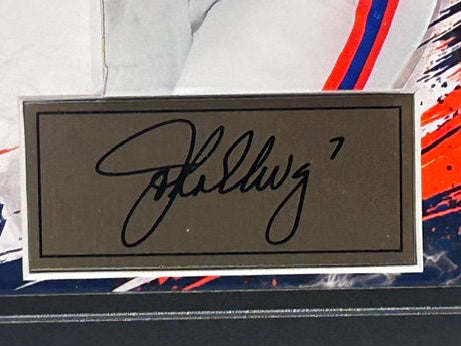 John Elway Denver Broncos Laser Autographed 14x18 Framed Photo Collage