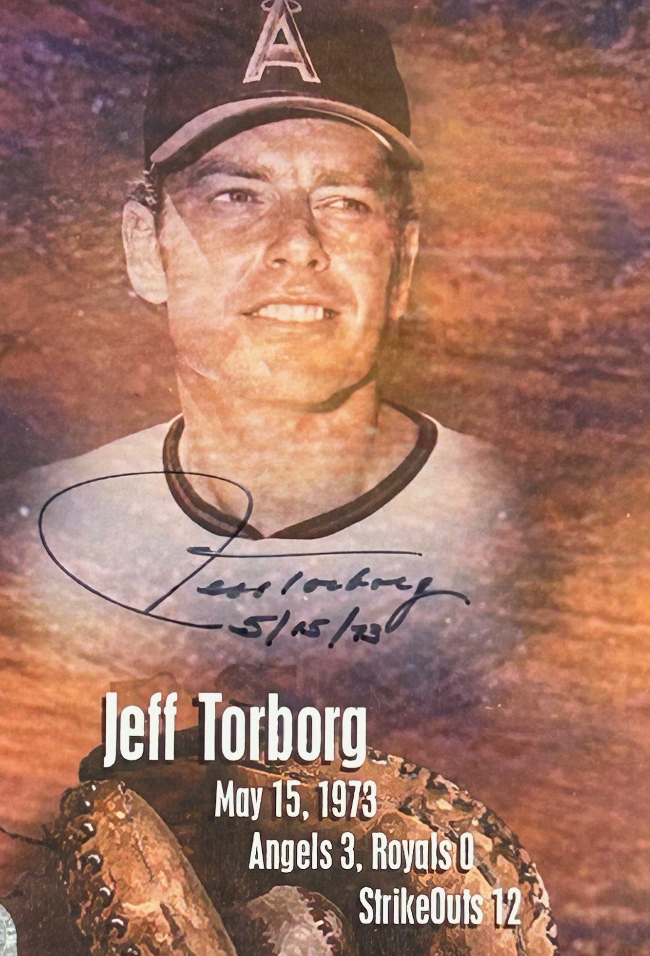 Nolan Ryan & 7 No-Hitter Catchers Autographed Framed Collage - Mounted Memories COA