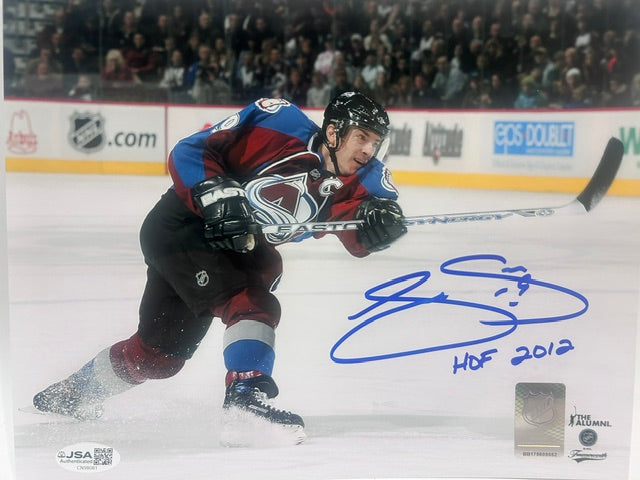 Joe Sakic Colorado Avalanche Autographed 8x10 Photo – JSA COA