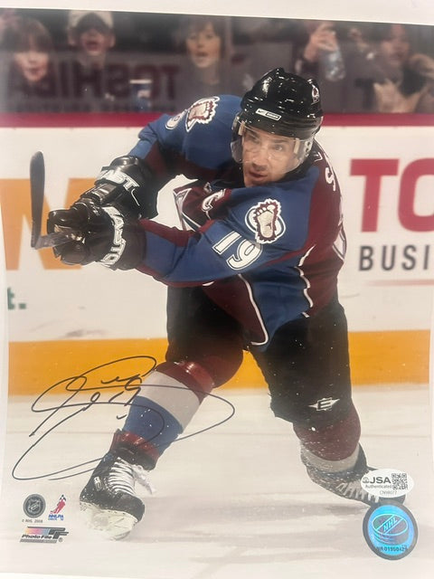 Joe Sakic Colorado Avalanche Autographed 8x10 Photo – JSA COA