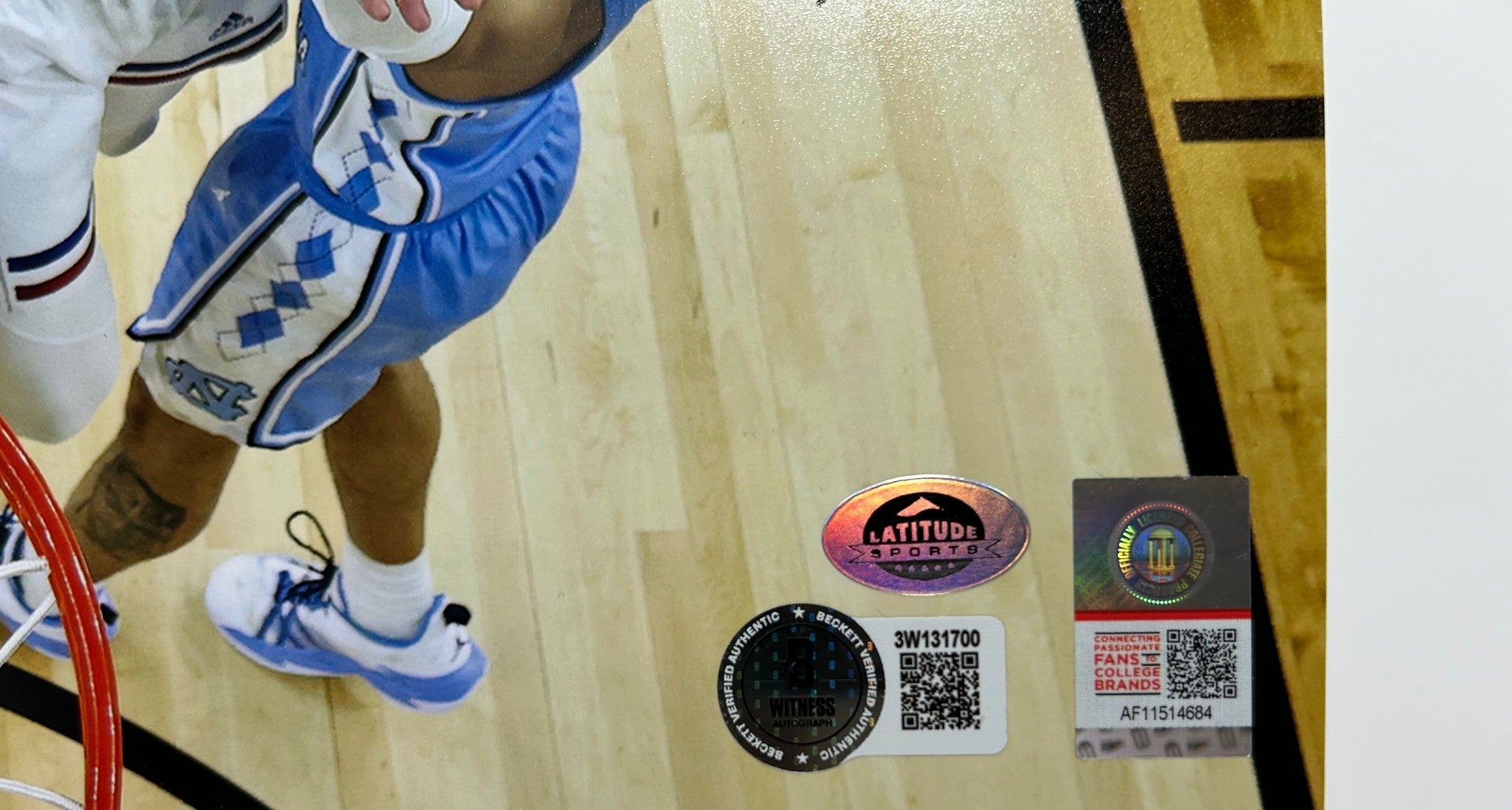 Christian Braun Autographed Kansas Jayhawks 8x10 Photo - Beckett COA Certified