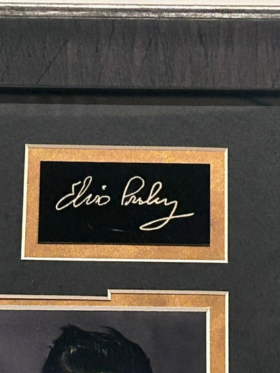 Johnny Cash & Elvis Presley Laser Autographed Framed 8x10 Photo