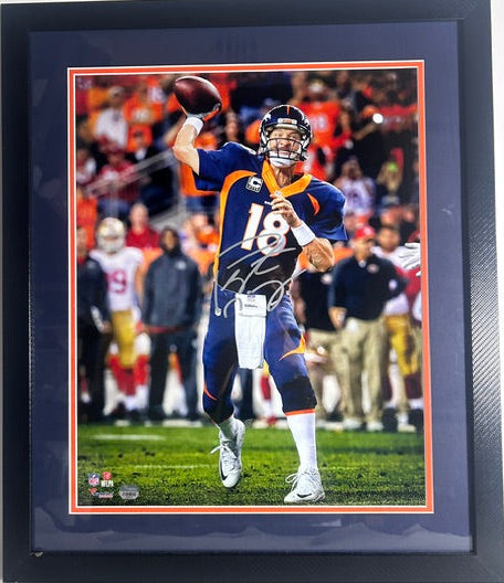 Peyton Manning Autographed Denver Broncos 16x20 Photo — Framed | Fanatics COA