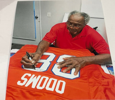 Riley Odoms Autographed Denver Broncos Orange Jersey | 2x Inscribed | LSM COA