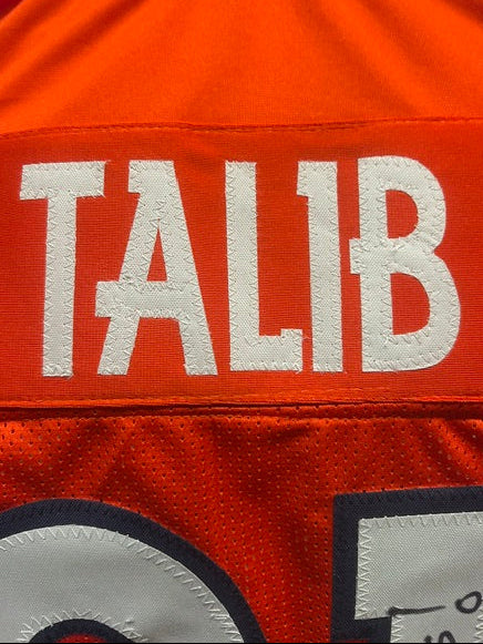 Aqib Talib Autographed Denver Broncos Orange Jersey Inscribed "SB 50 Champs" — BAS COA