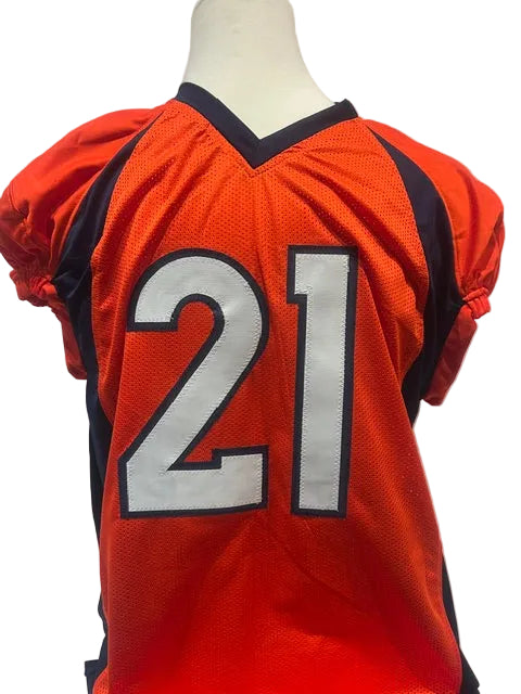 Aqib Talib Autographed Denver Broncos Orange Jersey Inscribed "SB 50 Champs" — BAS COA