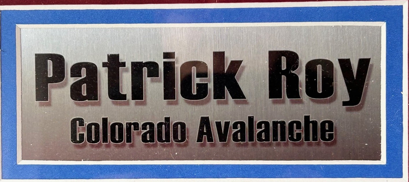 Patrick Roy Colorado Avalanche Autographed 8x10 Photo Deluxe Frame JSA COA
