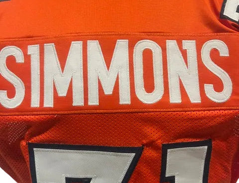 Justin Simmons Autographed Denver Broncos Orange Jersey — JSA COA