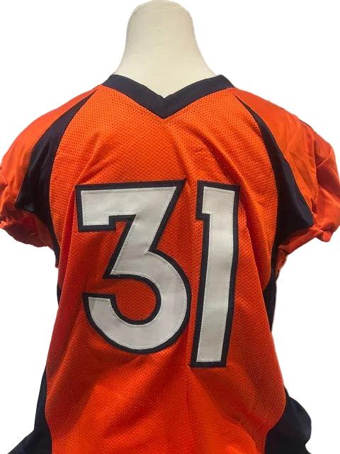 Justin Simmons Autographed Denver Broncos Orange Jersey — JSA COA