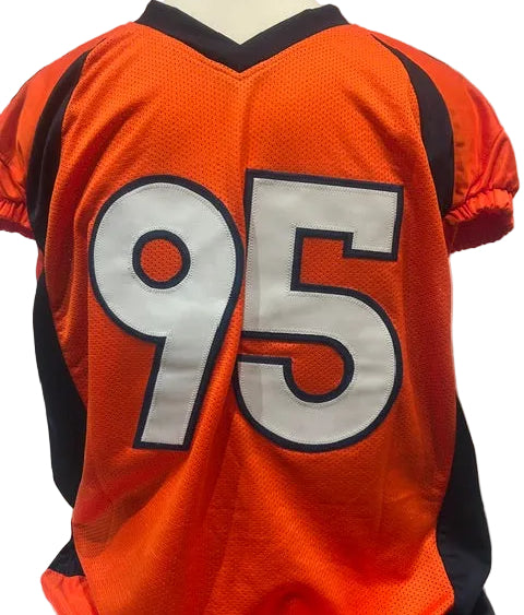 Derek Wolfe Autographed Orange Denver Broncos Jersey Inscribed "SB 50 Champs" – BAS COA