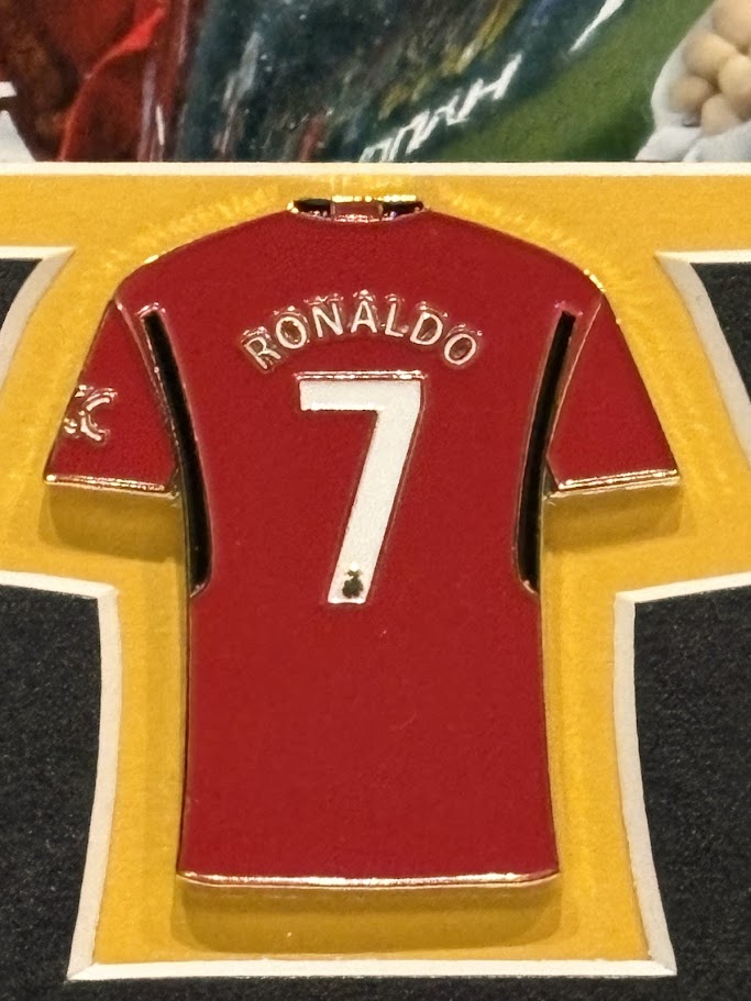 Cristiano Ronaldo Framed Photo & Pin Collage with Laser Autograph – 14x18