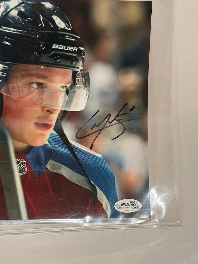 Cale Makar Autographed Colorado Avalanche 8x10 Photo — Close Up Portrait | JSA COA