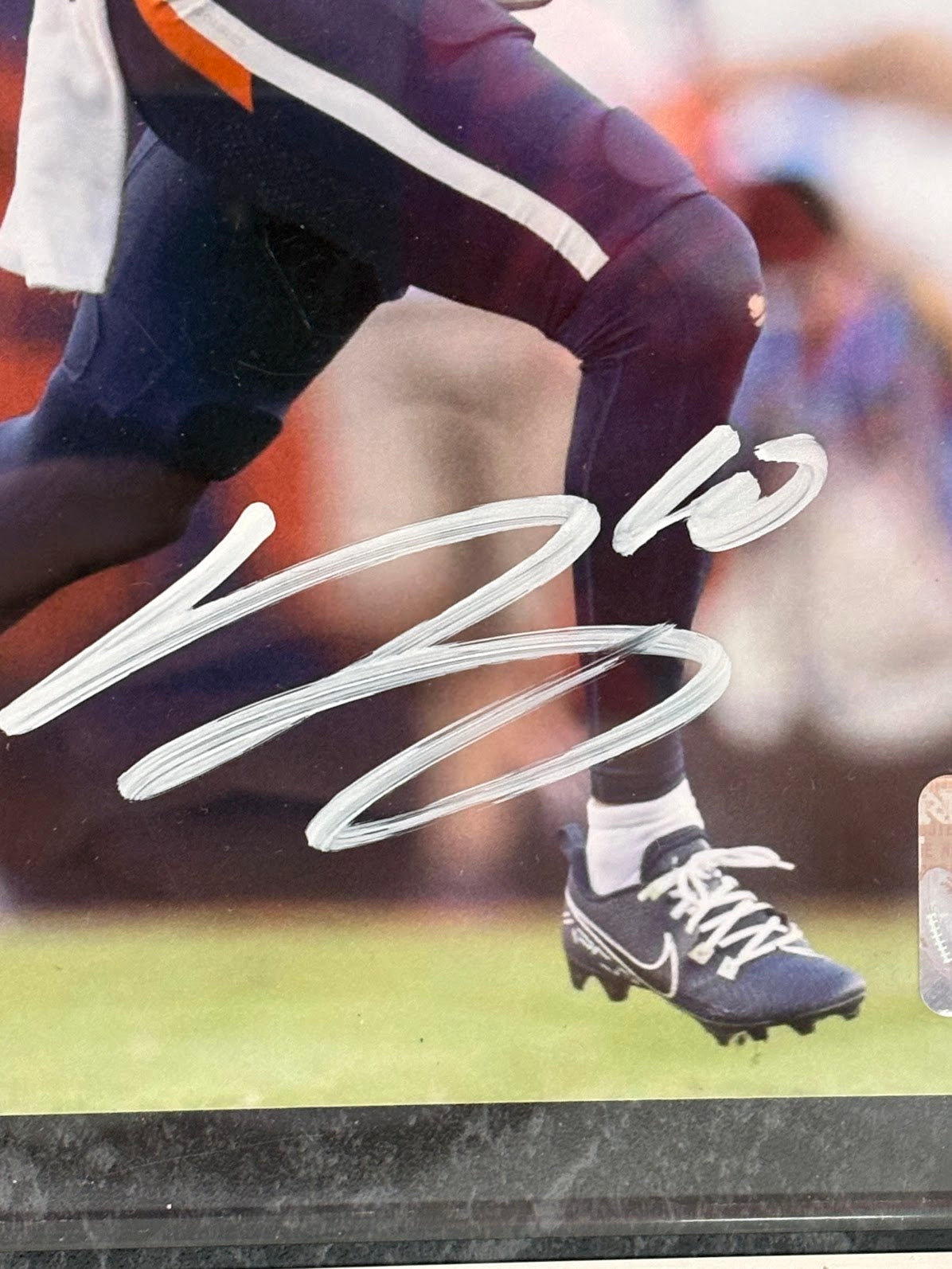 Bo Nix Autographed 8x10 Photo with Plaque — Denver Broncos | Beckett BAS COA