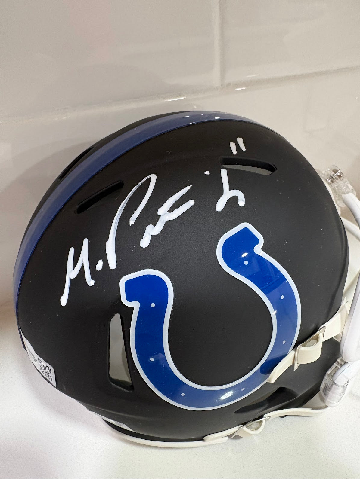 Michael Pittman Jr. Autographed Mini Helmet — Indianapolis Colts | Fanatics COA