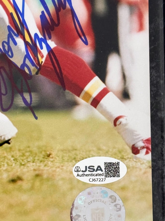 Tony Gonzalez Autographed 8x10 Photo — Kansas City Chiefs with Plaque | JSA COA, Pro Football Hall of Famer