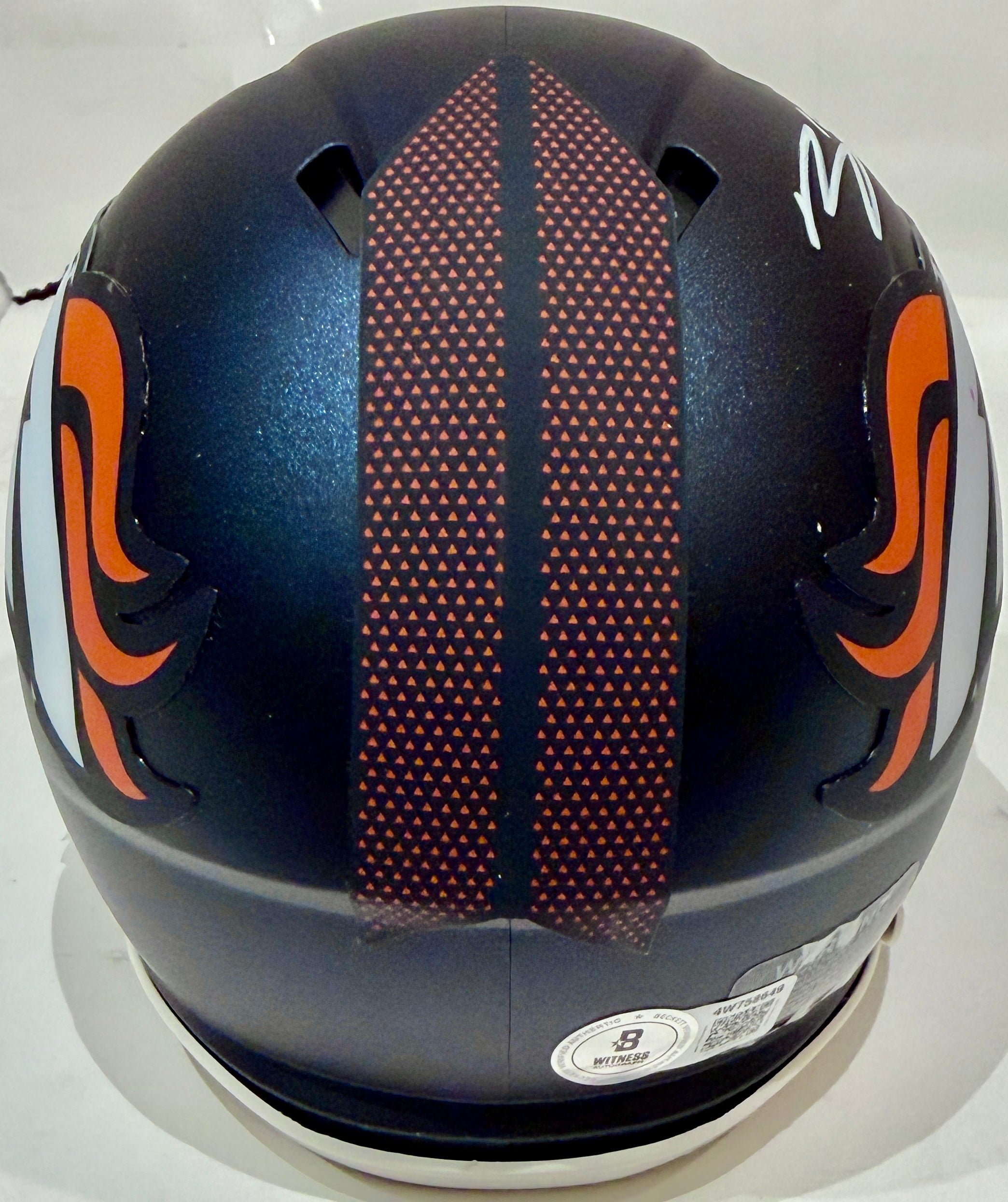 Bo Nix Autographed Denver Broncos Mini Helmet BAS COA - Latitude Sports Marketing
