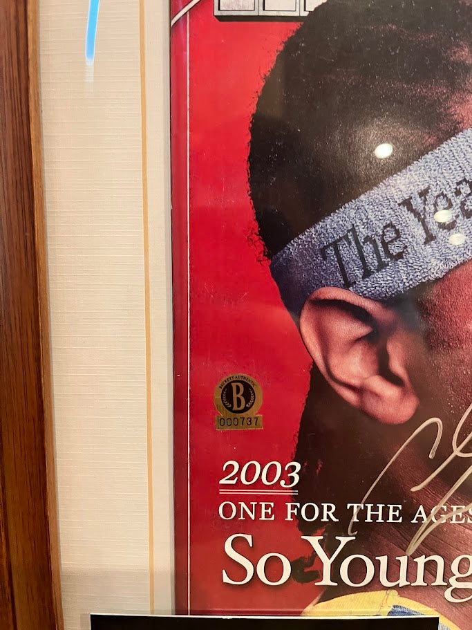 Carmelo Anthony Autographed 8x10 SI Magazine Framed Beckett COA