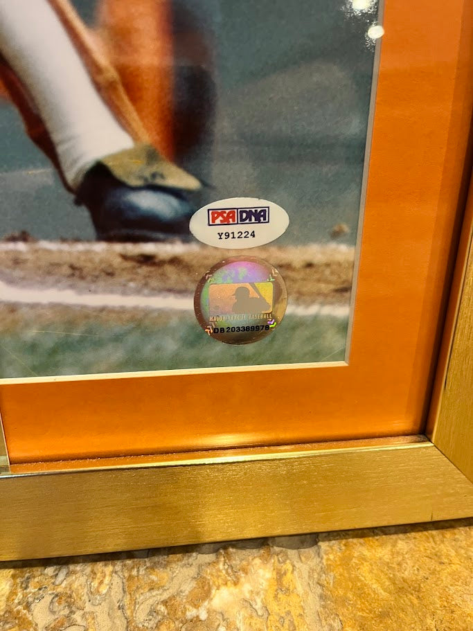 Frank Robinson Autographed 16x20 Photo w/ Inscription Framed PSA COA