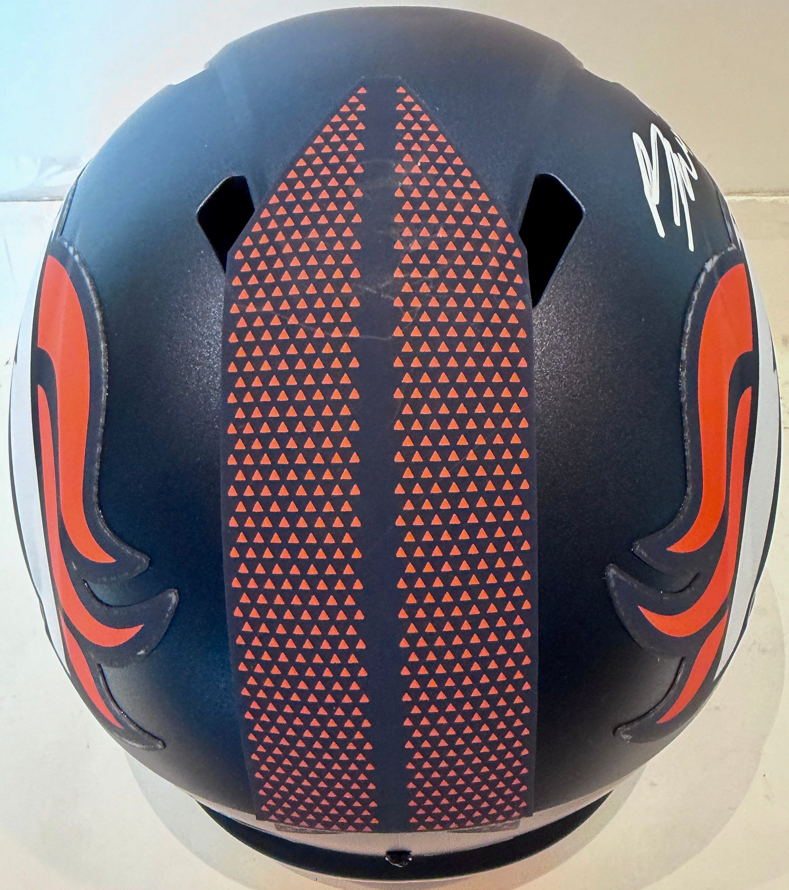 Bo Nix Autographed Denver Broncos Current Replica Helmet BAS COA - Latitude Sports Marketing