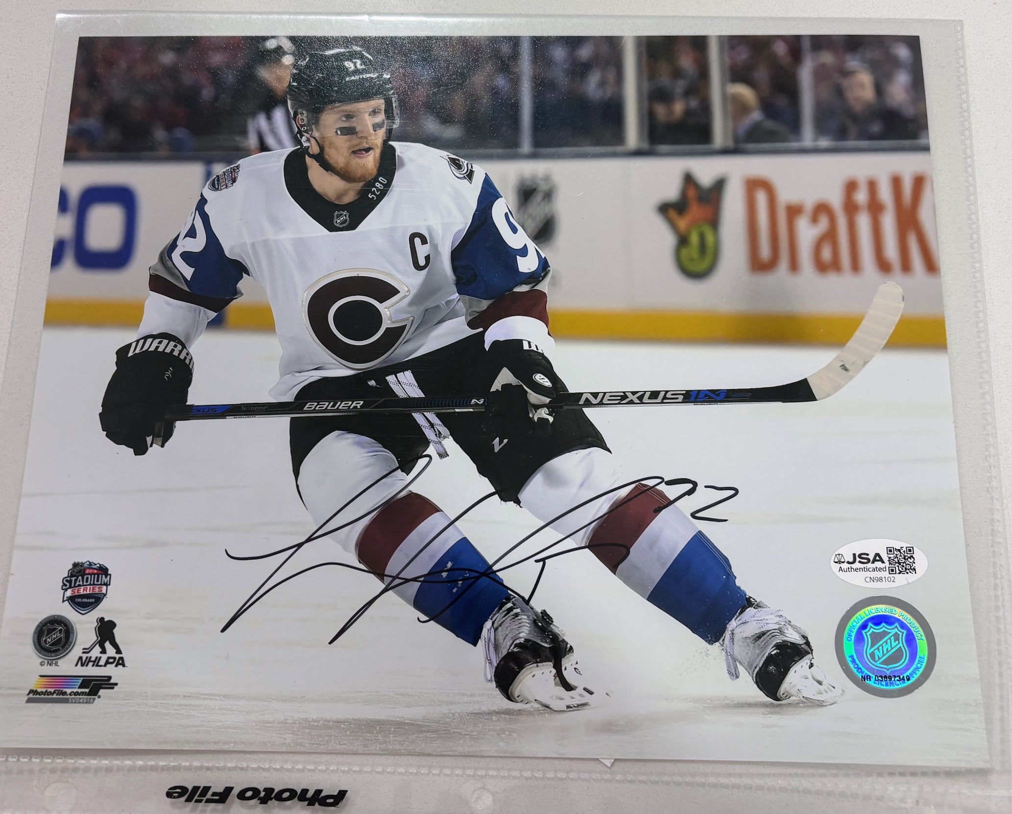 Gabriel Landeskog Autographed 8x10 Photo — Colorado Avalanche | JSA COA