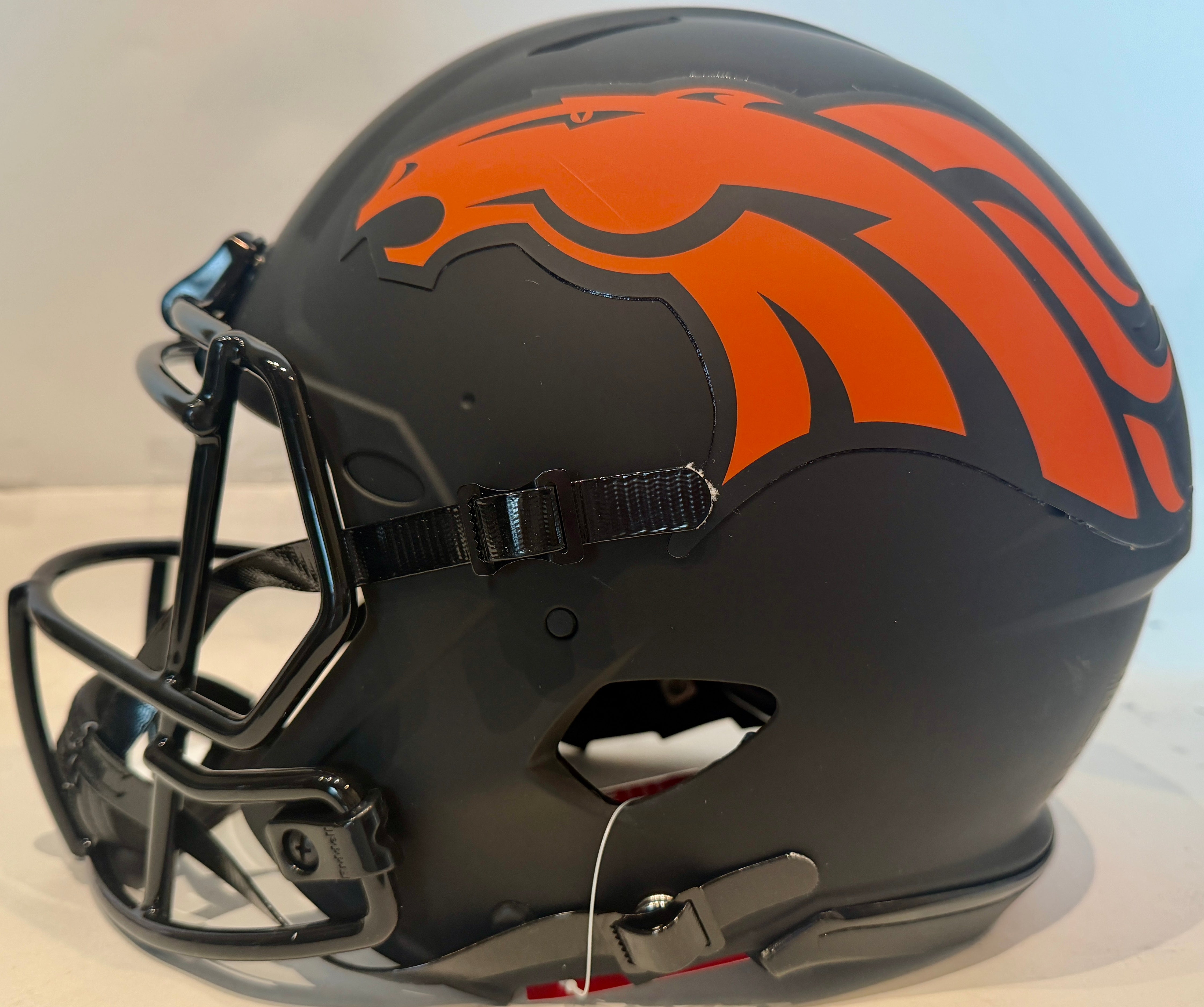 Bo Nix Autographed Denver Broncos Eclipse NFL Pro Helmet BAS COA - Latitude Sports Marketing
