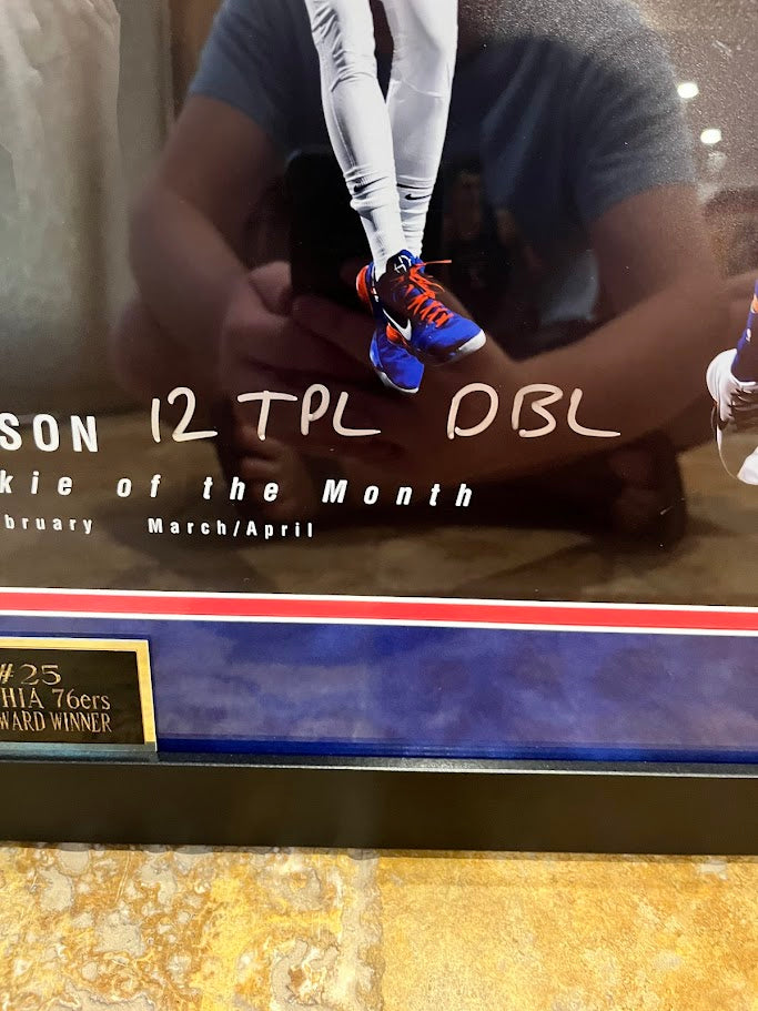 Ben Simmons Autographed ROTY Panoramic Framed UDA COA