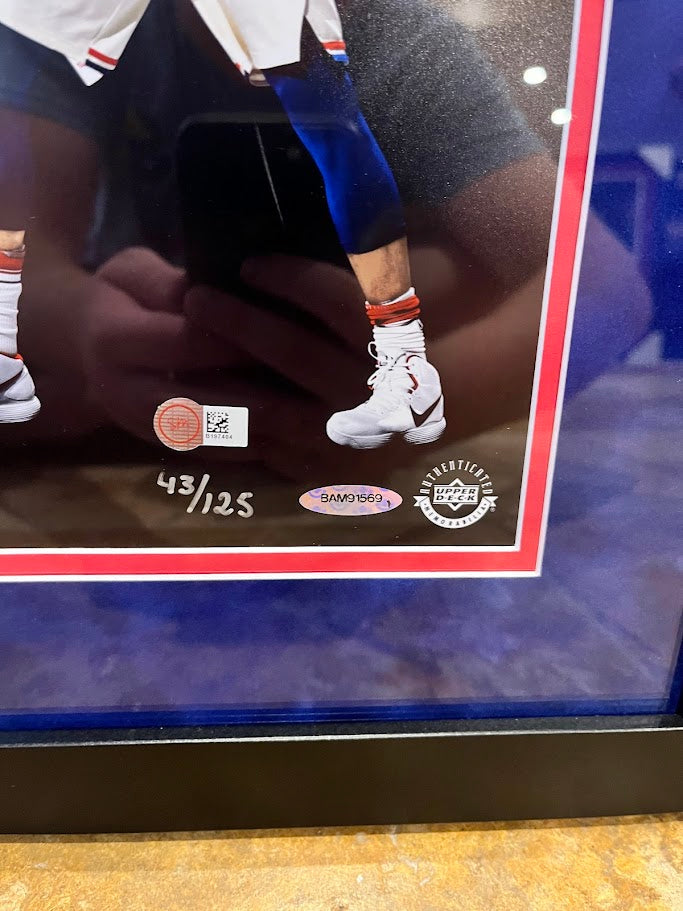 Ben Simmons Autographed ROTY Panoramic Framed UDA COA