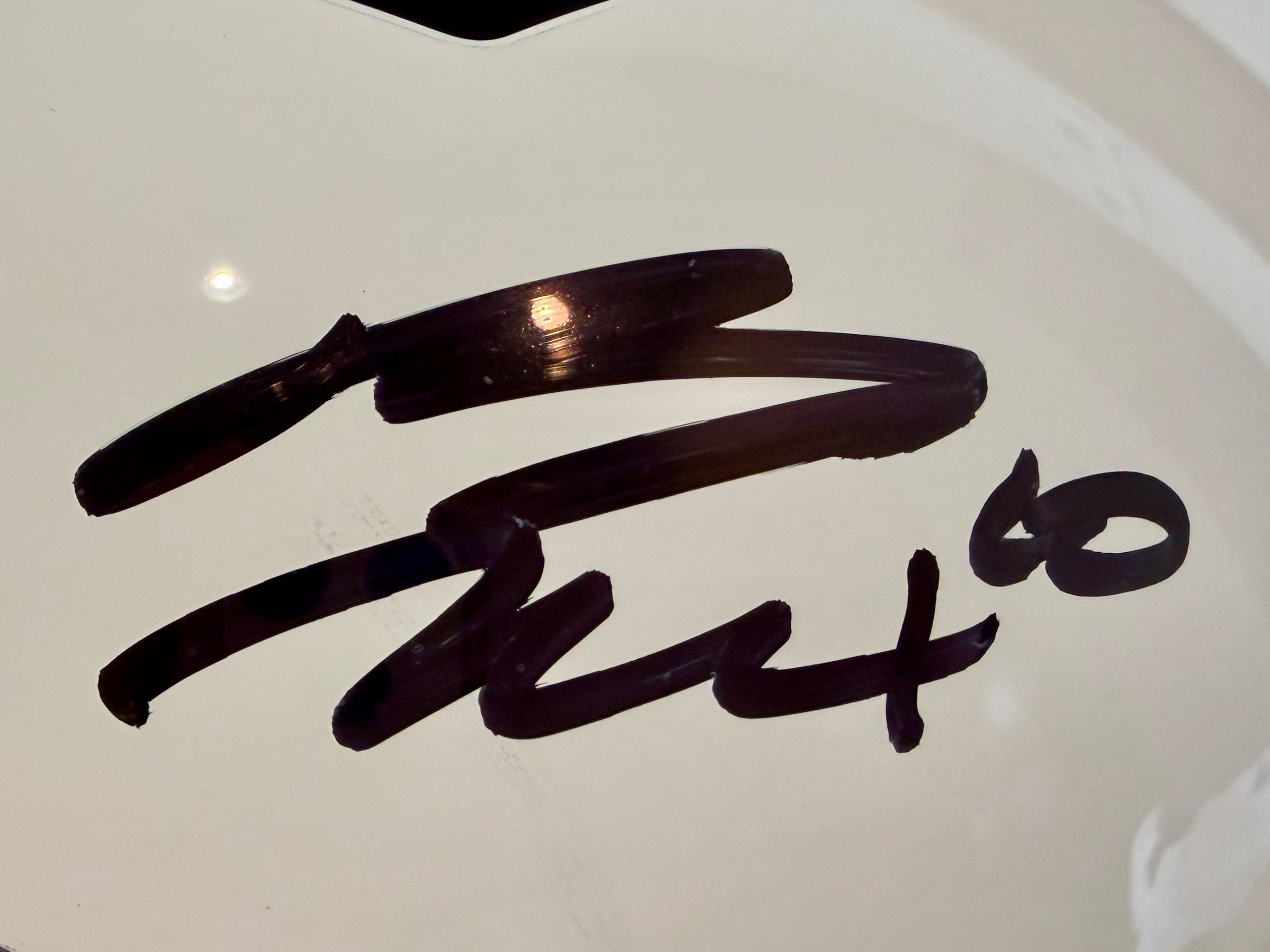 Bo Nix Autographed Denver Broncos Snowcapped Replica Helmet BAS COA - Latitude Sports Marketing