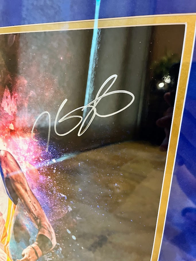 Kevin Durant Autographed 16x20 Photo Framed Panini COA