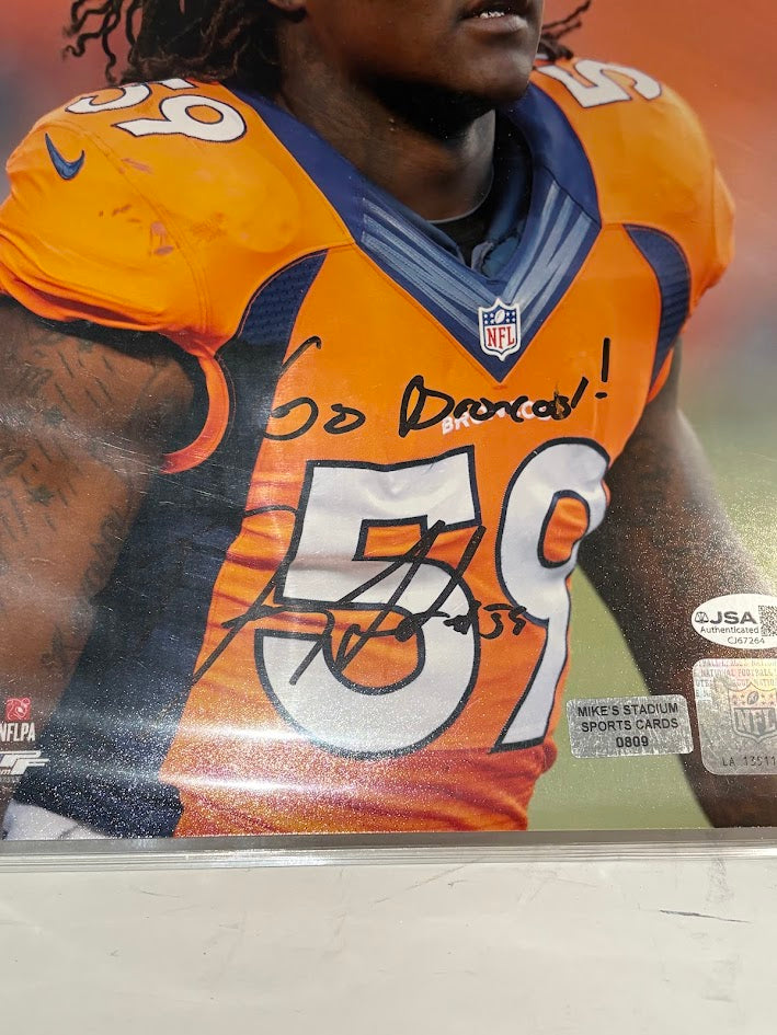 Danny Trevathan Autographed & Inscribed 8x10 Photo — Denver Broncos | JSA COA