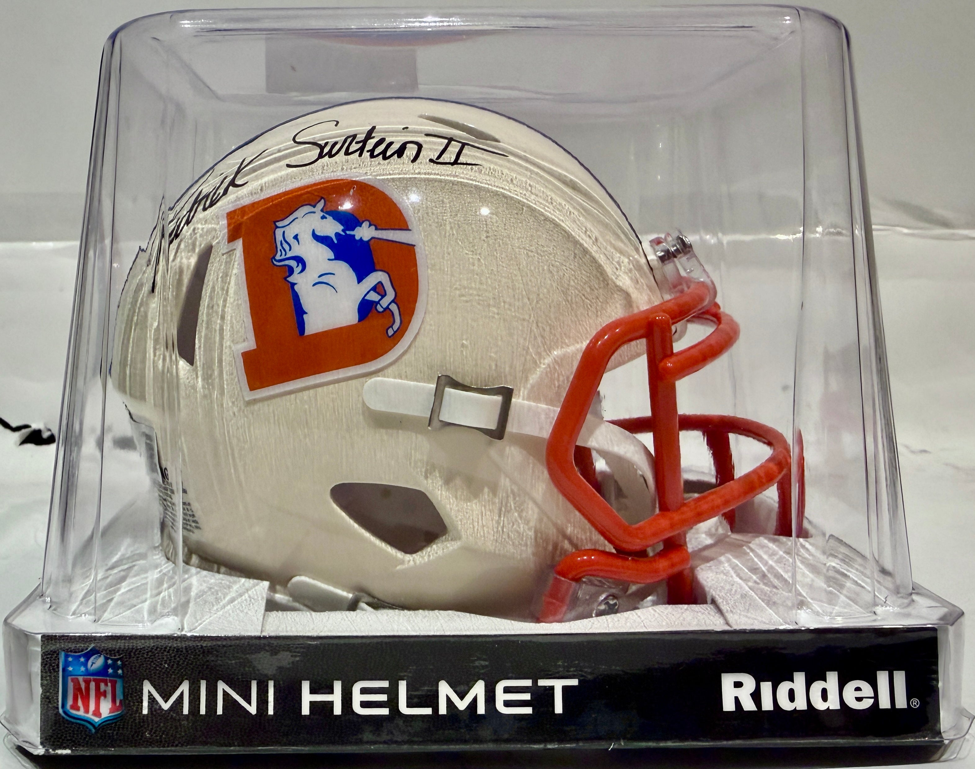 Patrick Surtain II Autographed Denver Broncos Retro Mini Helmet BAS COA