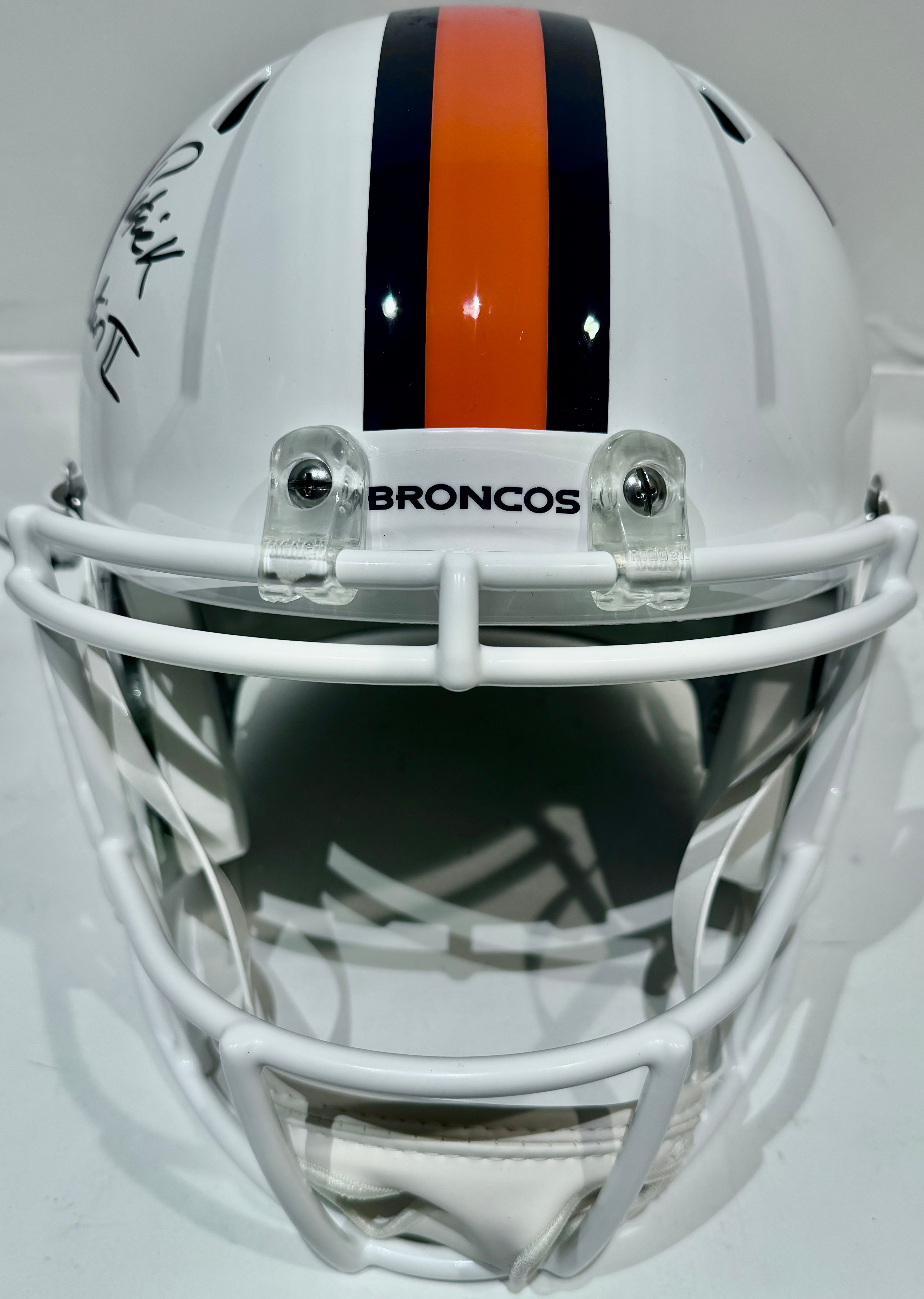 Patrick Surtain II Autographed Denver Broncos Replica Snowcapped Helmet Inscribed "NFL DPOY 24" BAS COA