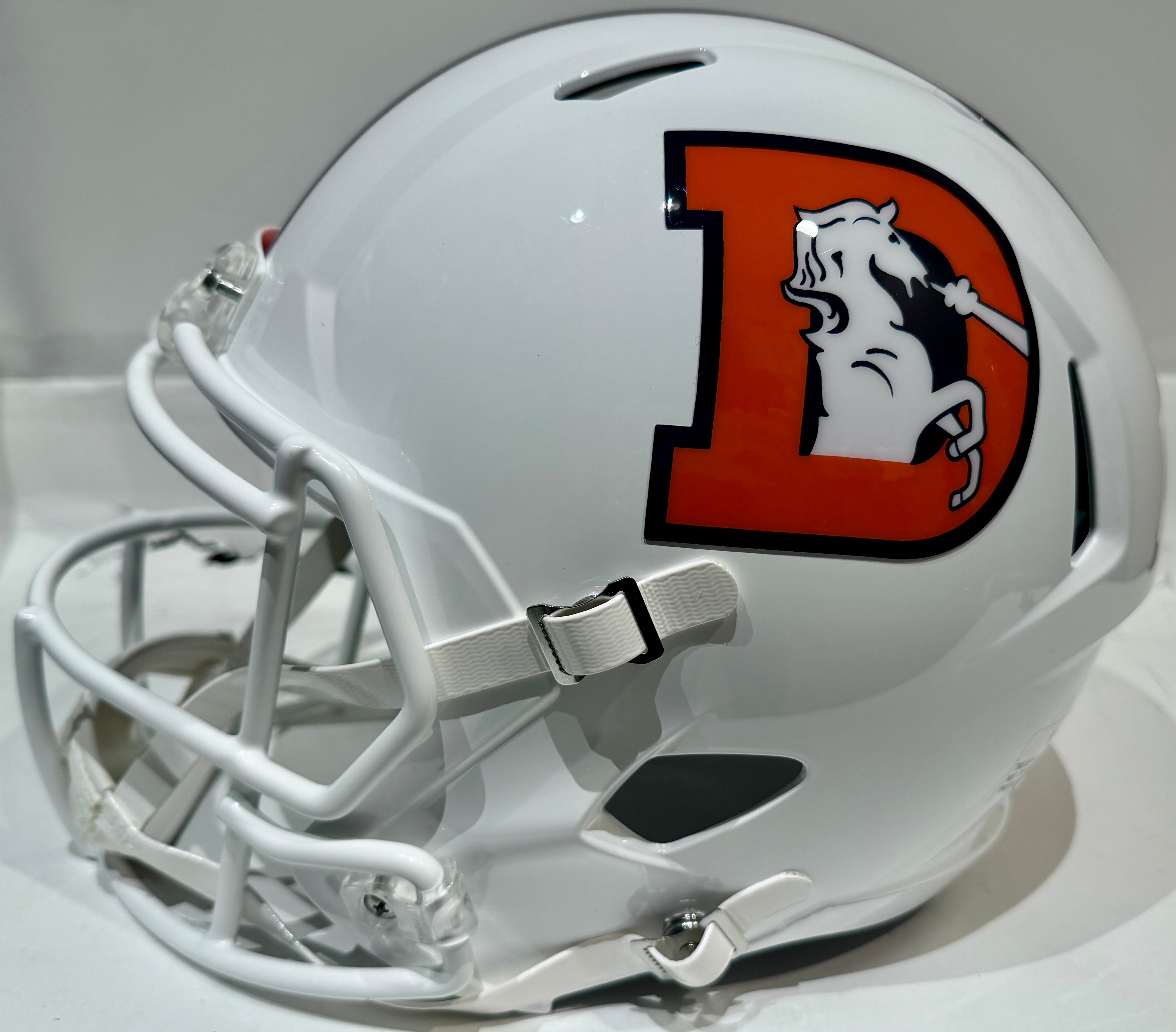 Patrick Surtain II Autographed Denver Broncos Replica Snowcapped Helmet Inscribed "NFL DPOY 24" BAS COA