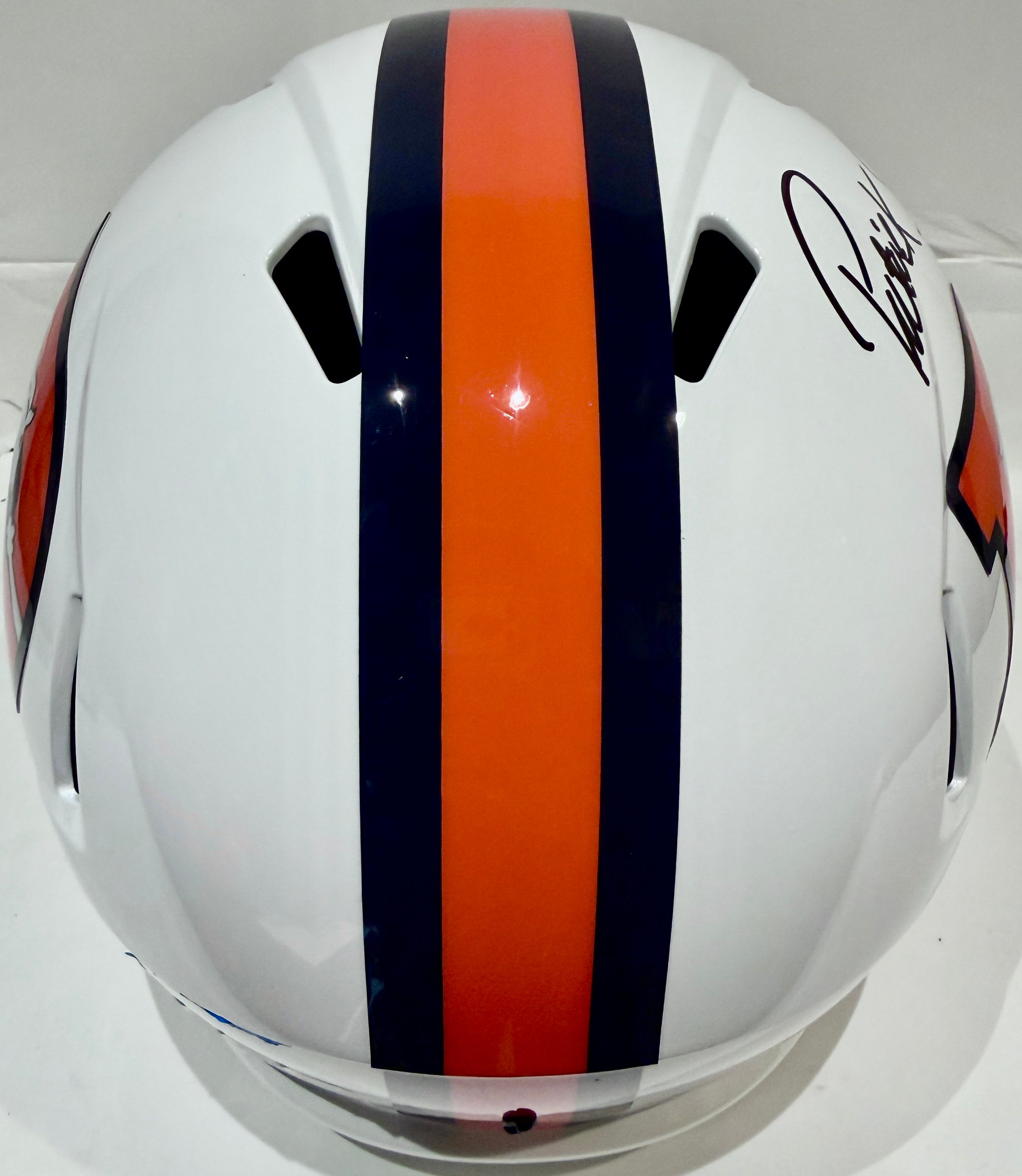 Patrick Surtain II Autographed Denver Broncos Snowcapped Replica Helmet BAS COA