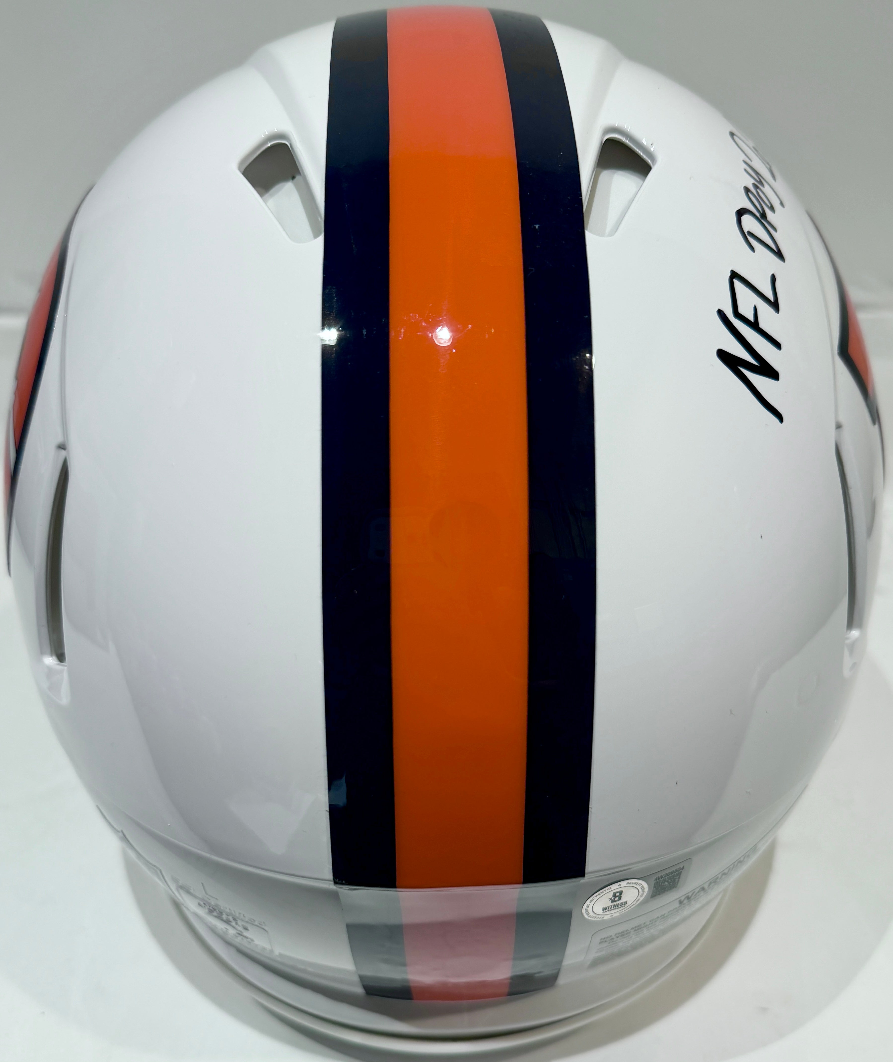 Patrick Surtain II Autographed Denver Broncos Snowcapped Pro Helmet Inscribed "NFL DPOY 2024" BAS COA