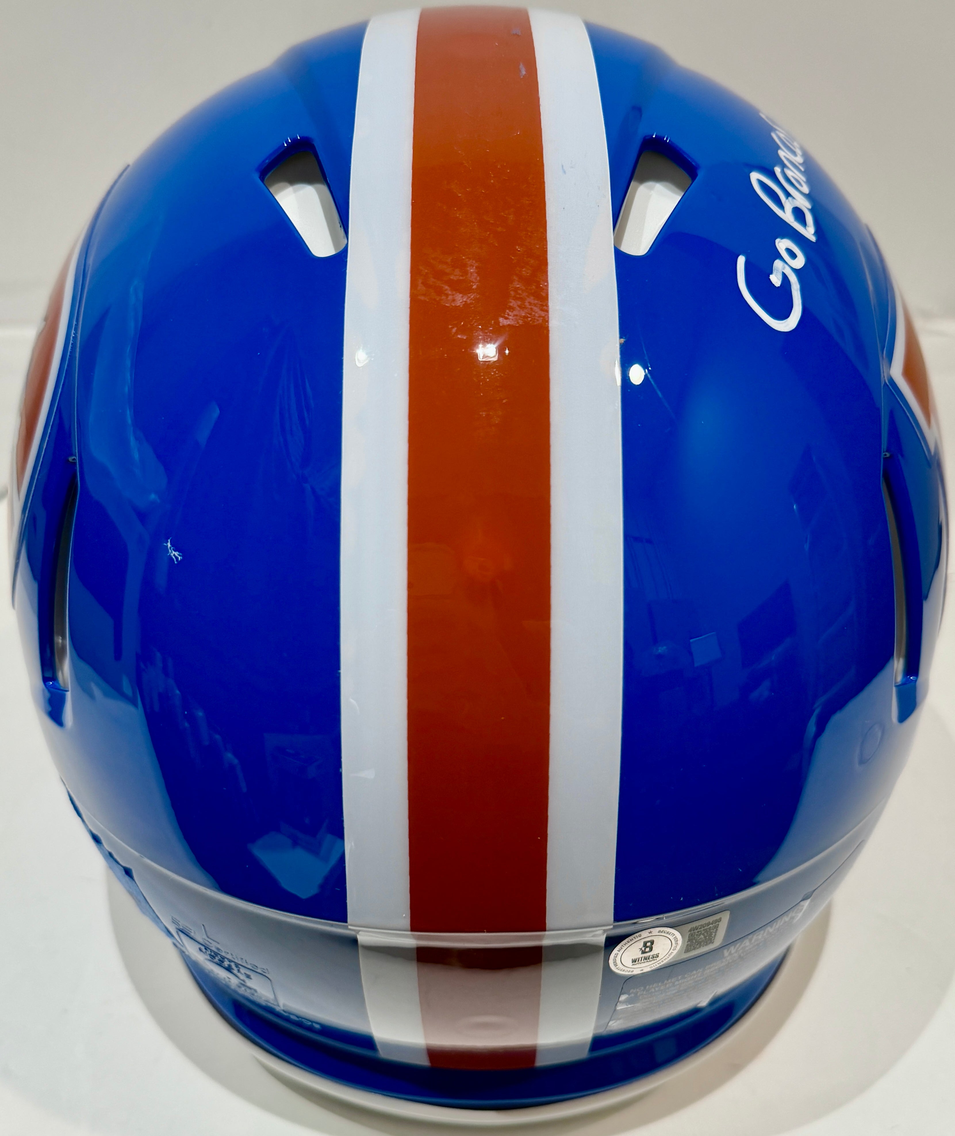 Patrick Surtain II Autographed Denver Broncos D Logo Pro Helmet Inscribed "Go Broncos!" BAS COA