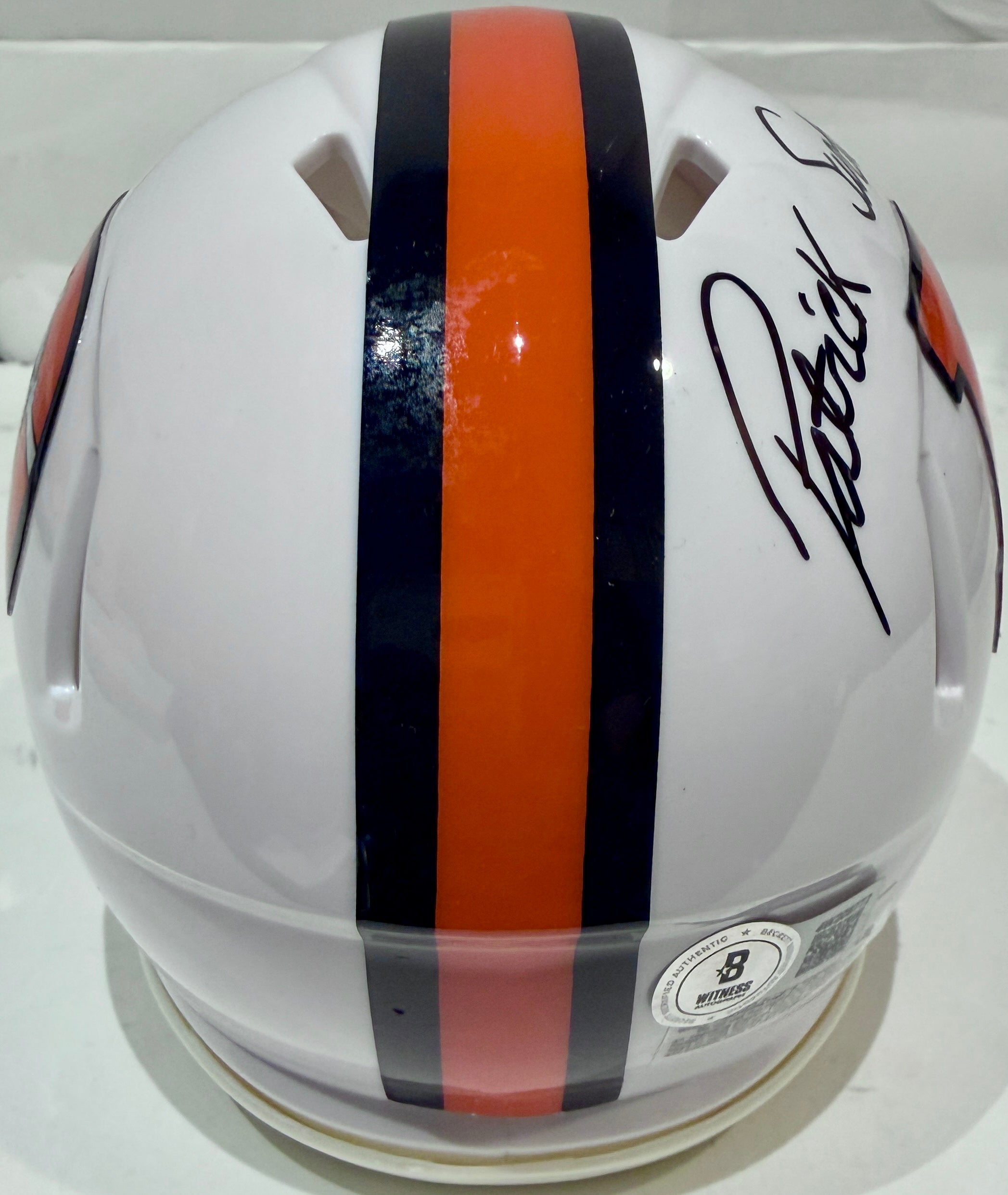 Patrick Surtain II Autographed Denver Broncos Snowcapped Mini Helmet BAS COA
